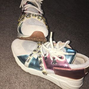 Steve Madden Gem stone sneakers - worn only once